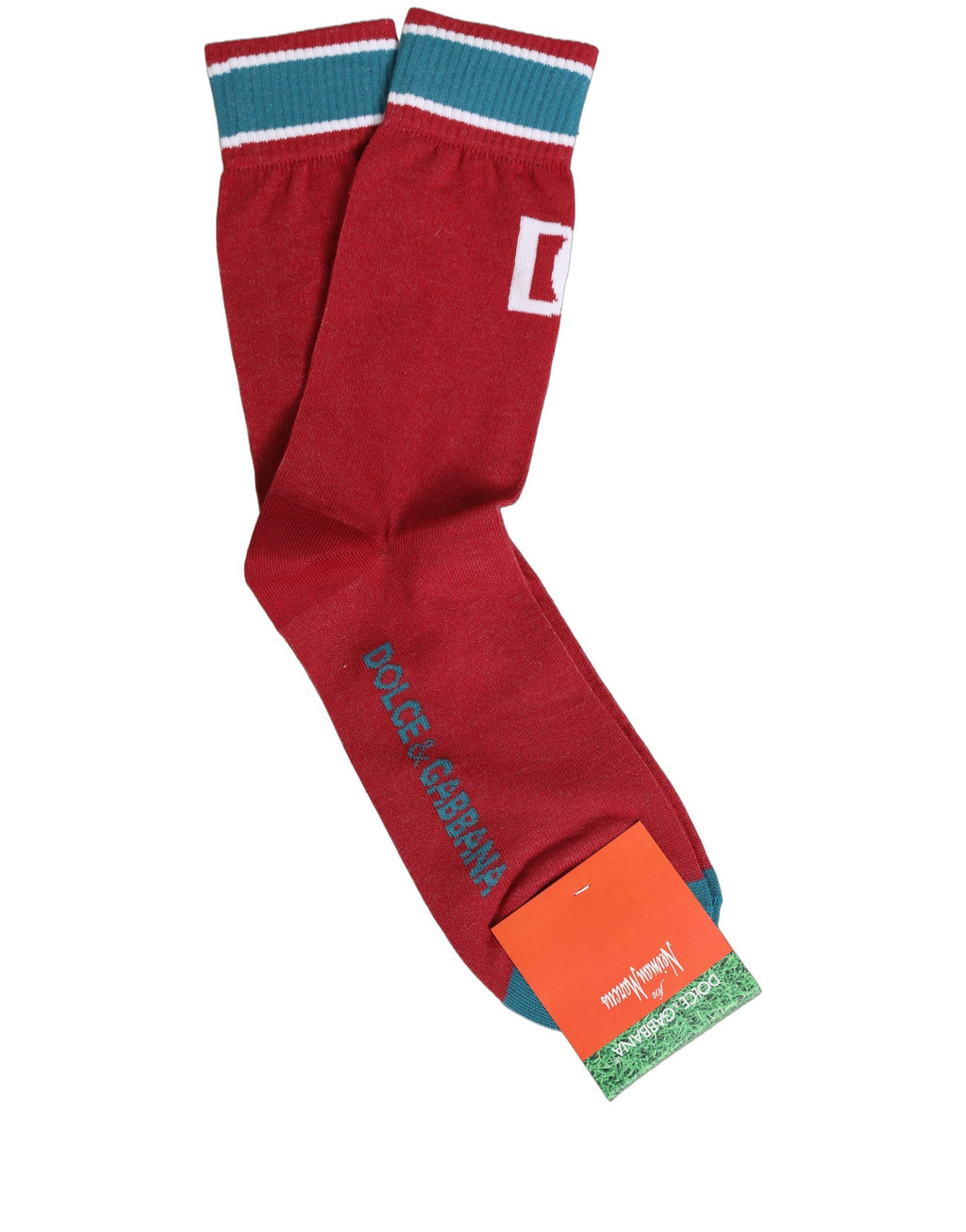 Dolce & Gabbana Men Multicolor Cotton Mid Calf Accessory Socks