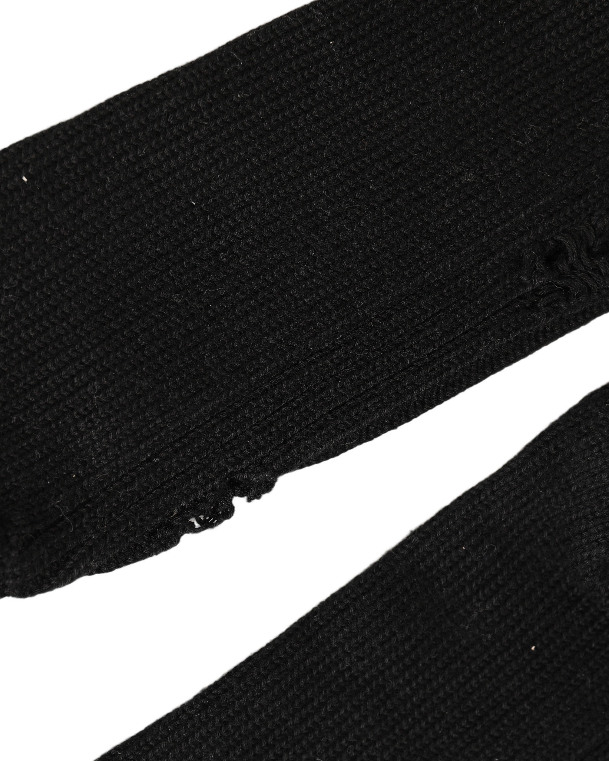 Dolce & Gabbana Black Cotton Distressed Mid Calf Accessory Socks
