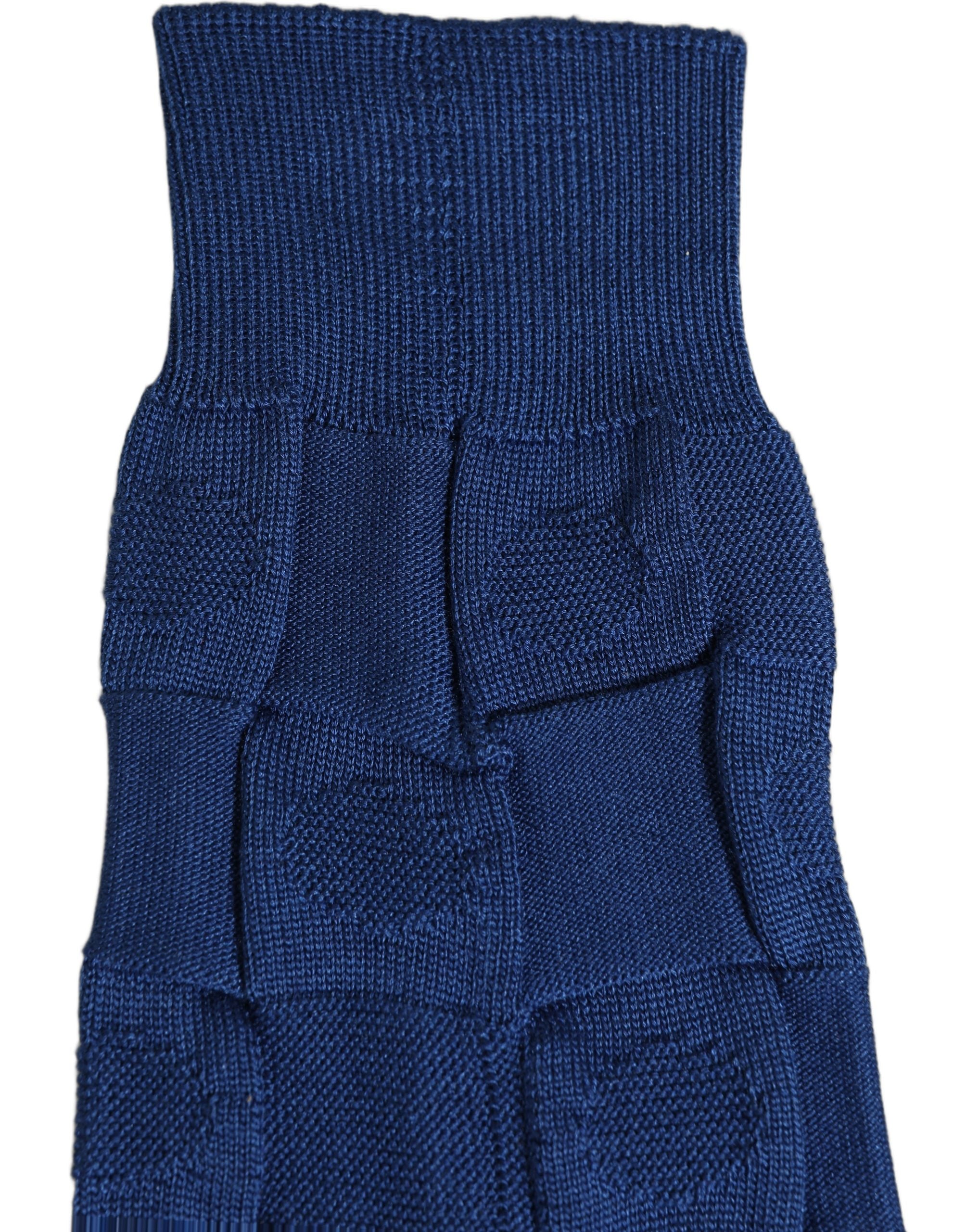 Dolce & Gabbana Royal Blue Checkered Silk Mid Calf Accessory Socks