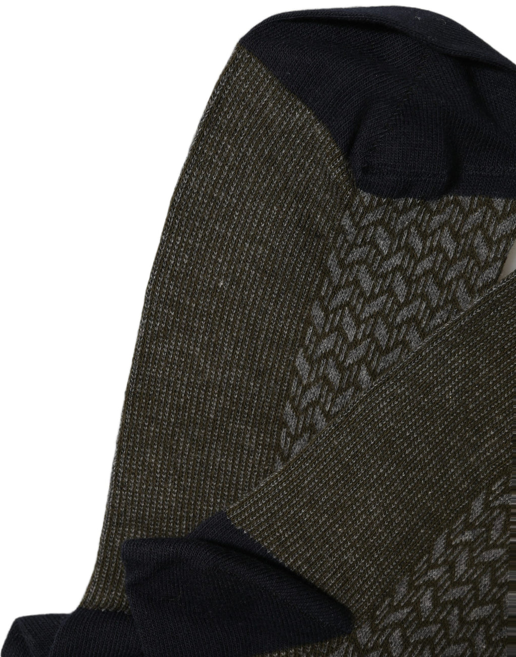 Dolce & Gabbana Dark Gray Cotton Knit Knee High Accessory Socks