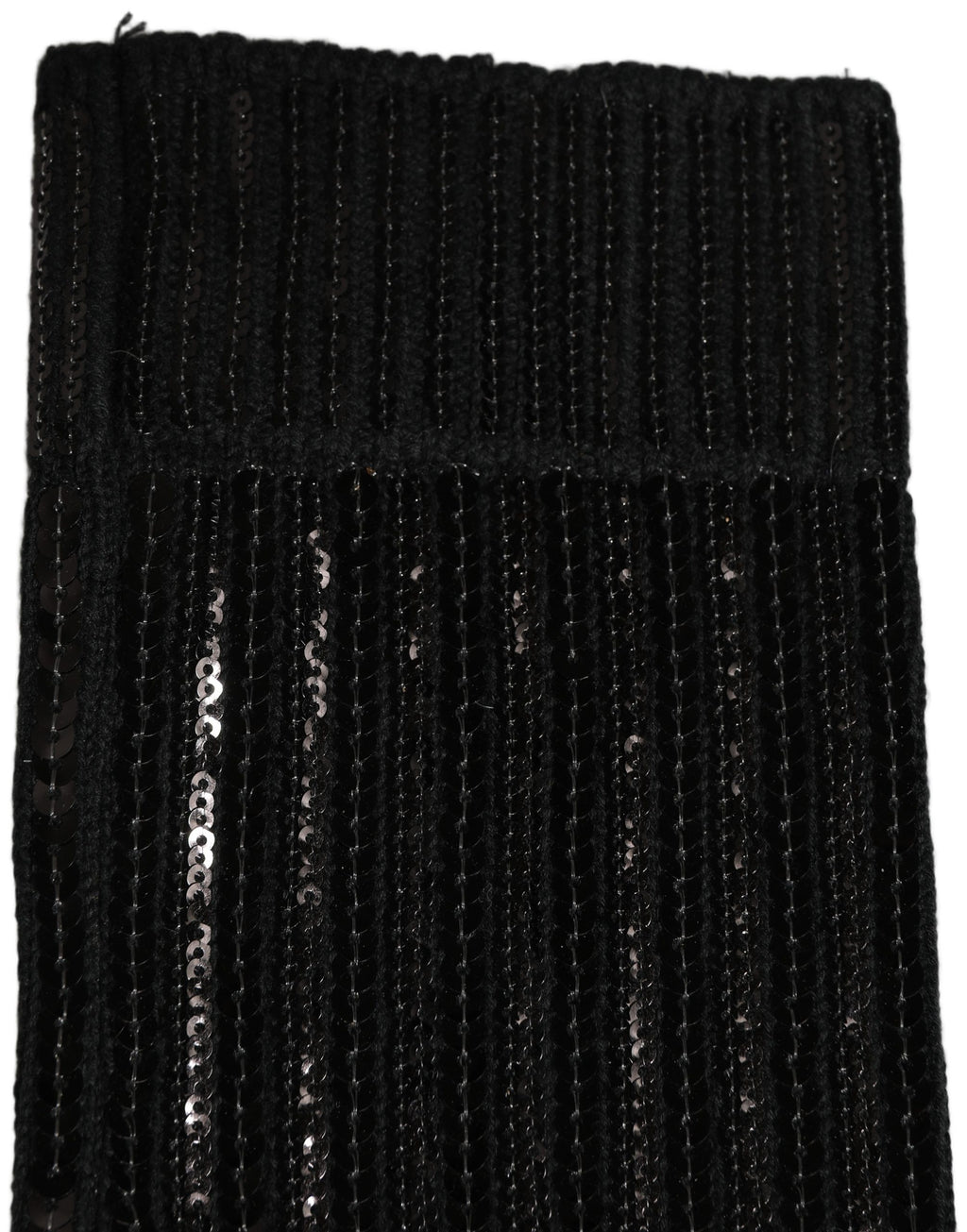 Dolce & Gabbana Black Sequin Cotton Knit Mid Calf Accessory Socks