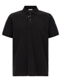 Moncler Black Cotton Polo Shirt