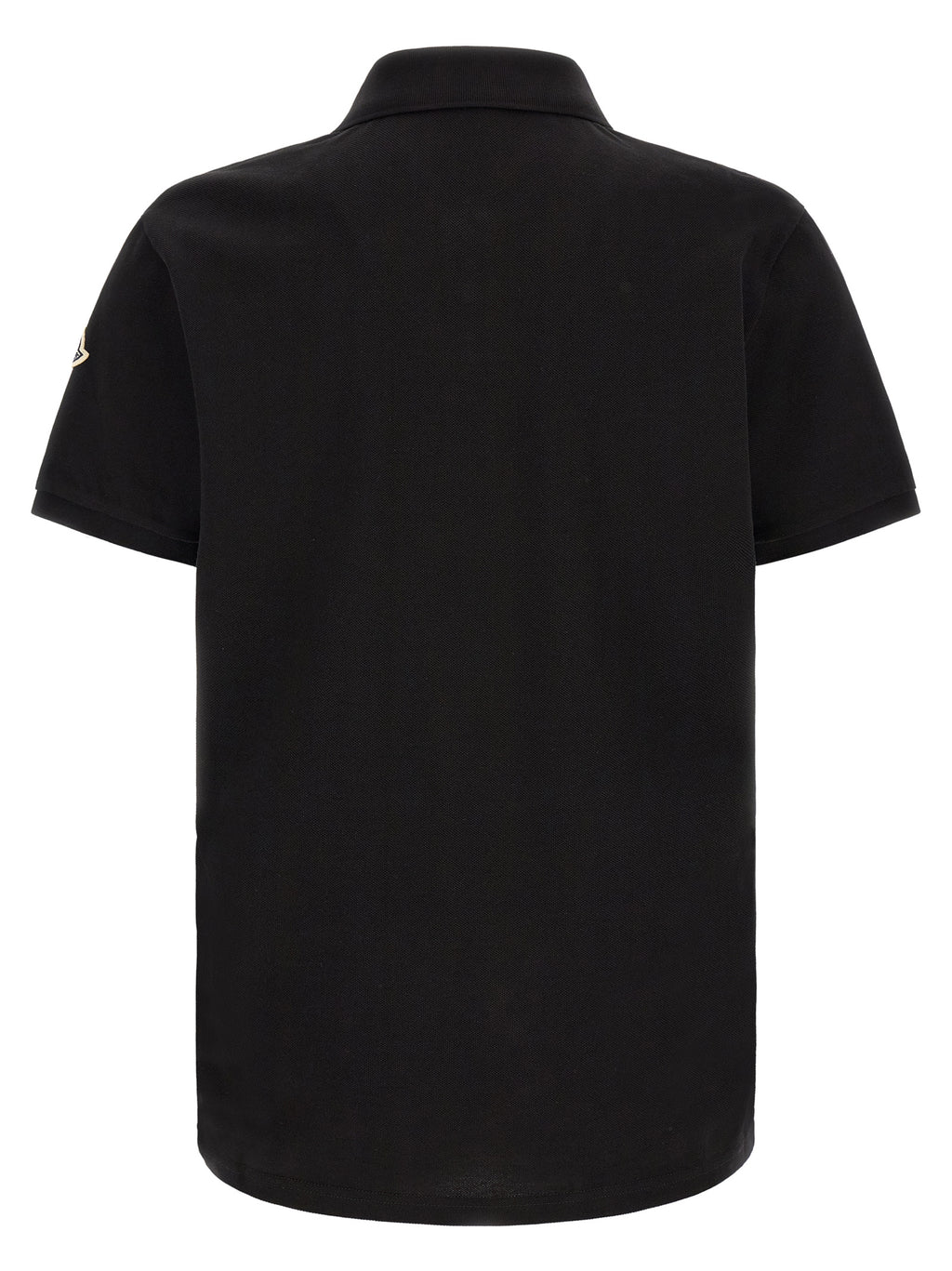 Moncler Black Cotton Polo Shirt
