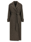 Kiton Brown Virgin Wool Coat