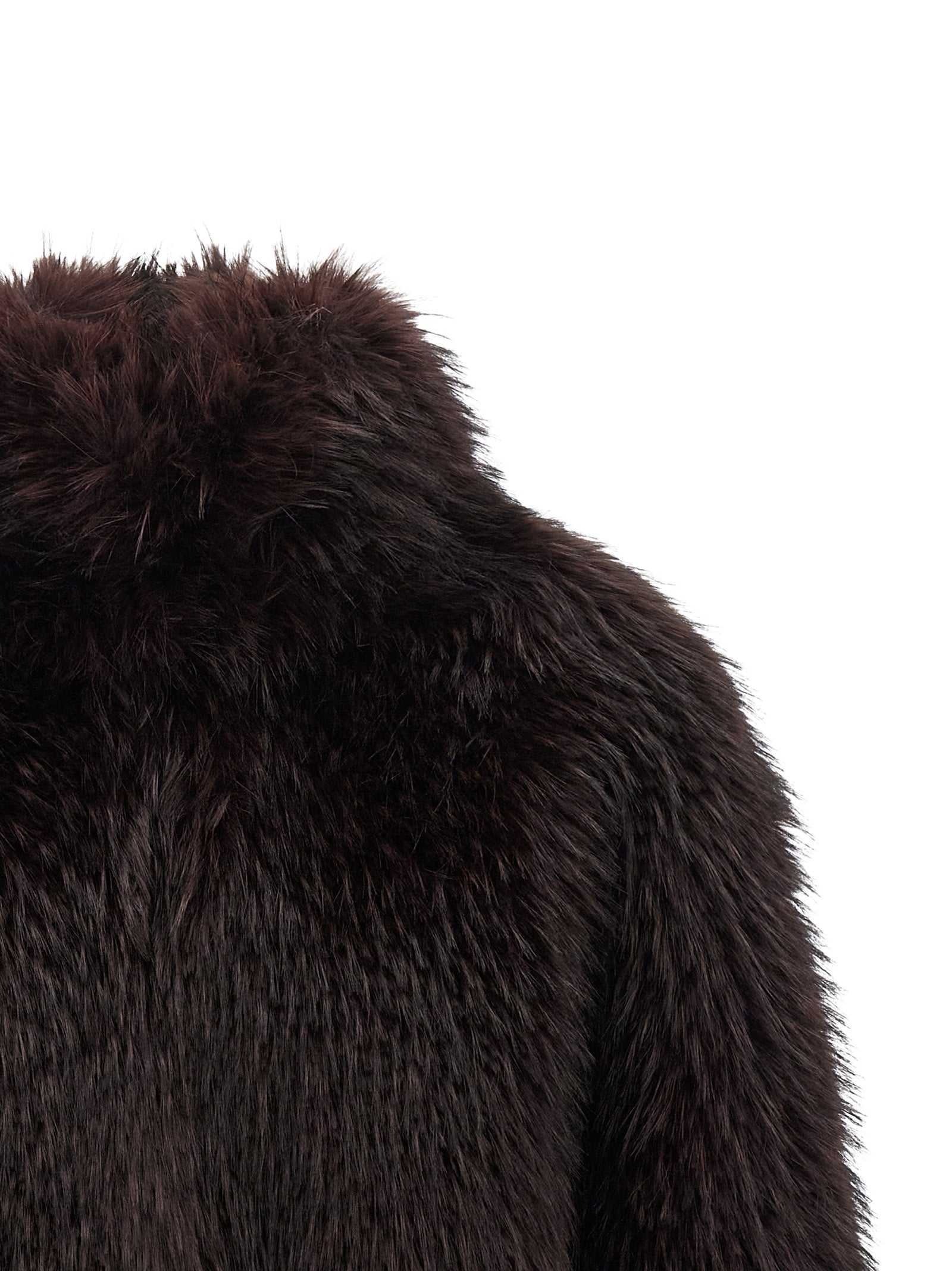 PINKO Purple Polyester Full-Length Jacket