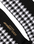 Dolce & Gabbana Black White Houndstooth Mid Calf Accessory Socks