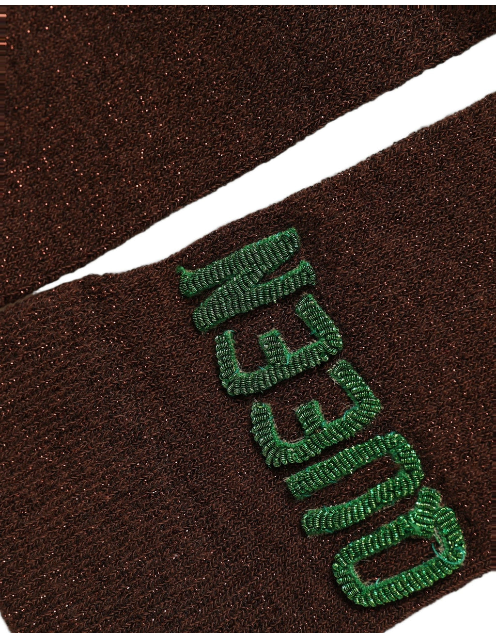 Dolce & Gabbana Brown Embroidered Cotton Mid Calf Accessory Socks
