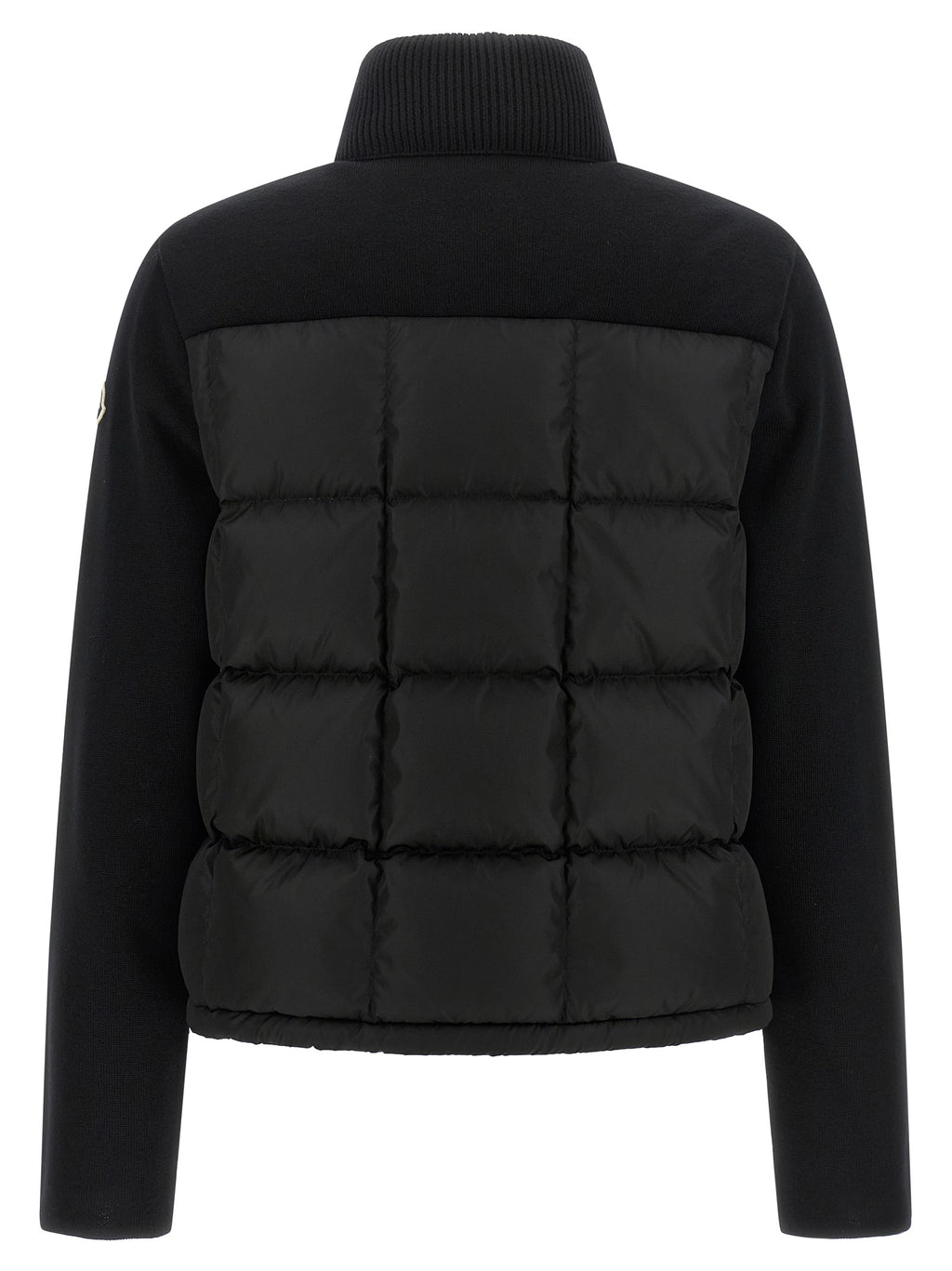 Moncler Black Virgin Wool Cardigan