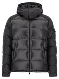 Moncler Black Polyester Full-Length Jacket