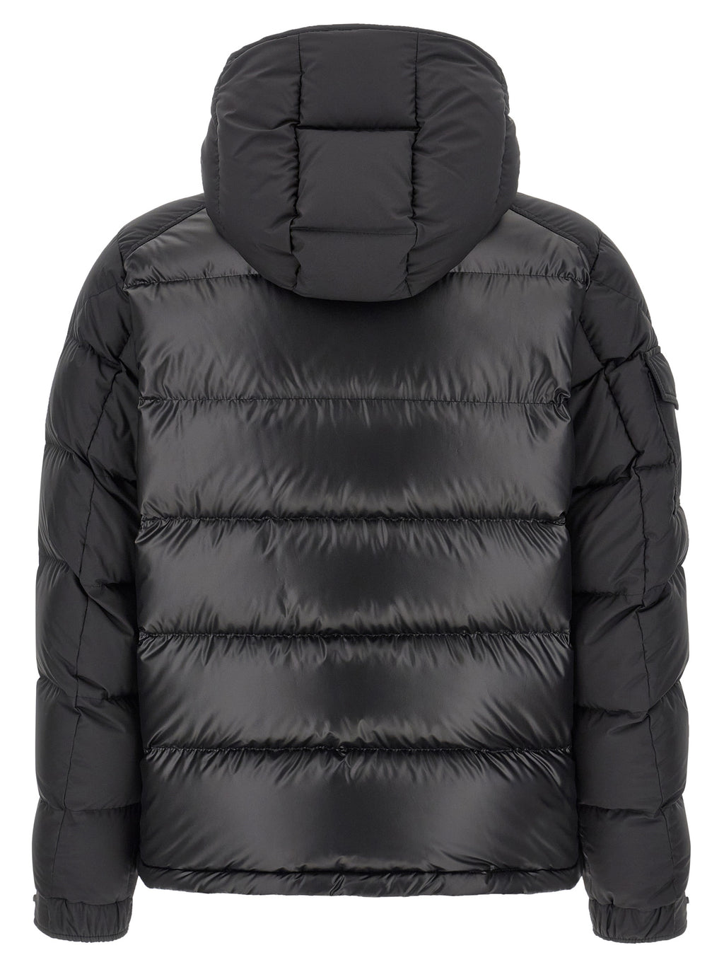 Moncler Black Polyester Full-Length Jacket