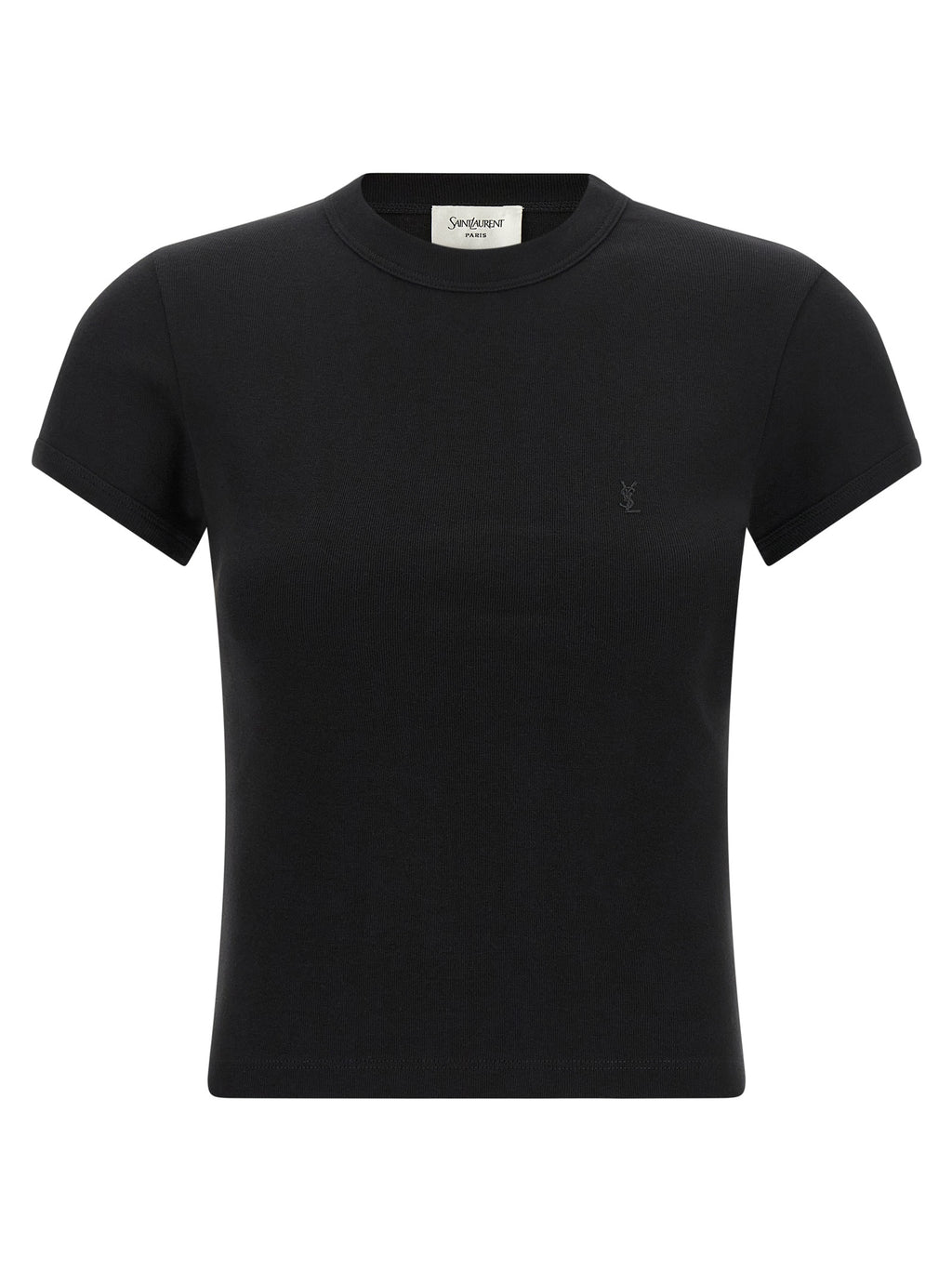 Saint Laurent Black Cotton T-Shirt