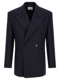 Saint Laurent Blue Wool Blazer