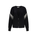Max Mara Black Wool Oves Aries Cardigan
