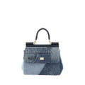 Dolce & Gabbana Blue Cotton Handbag