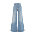 Chloé Blue Cotton Flared Jeans