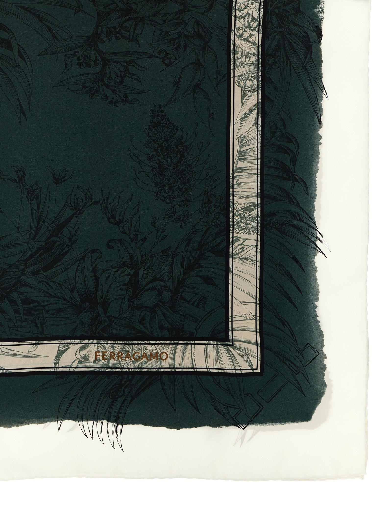 Ferragamo Multicolor Silk Scarf