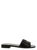 Prada Black Lamb Leather Slides