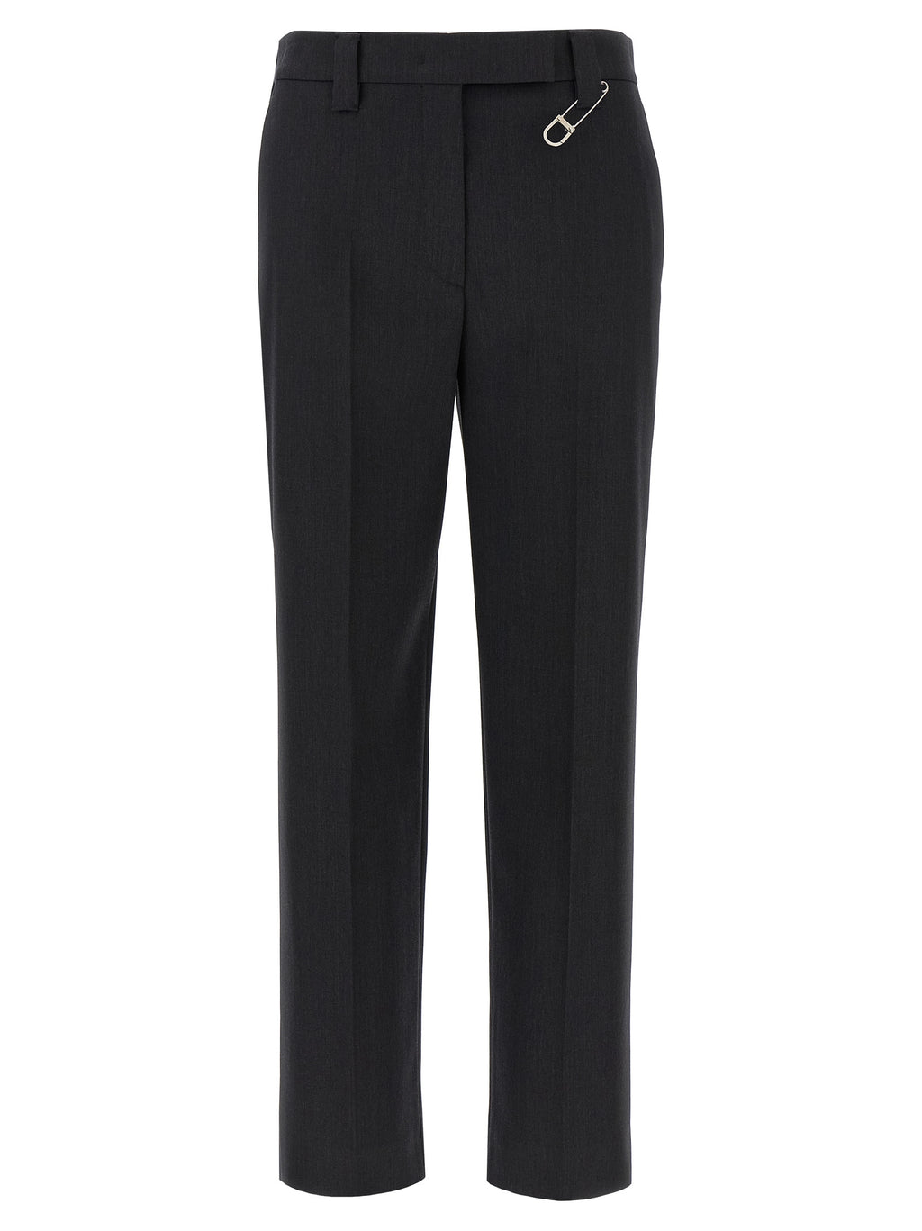 Prada Gray Virgin Wool Dress Pants