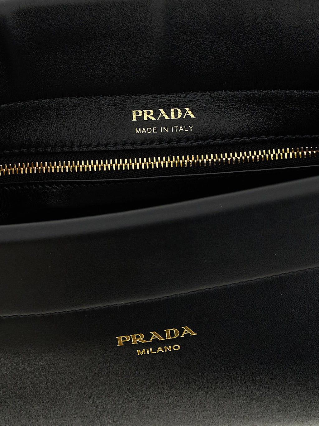 Prada Black Calfskin Shoulder Bag