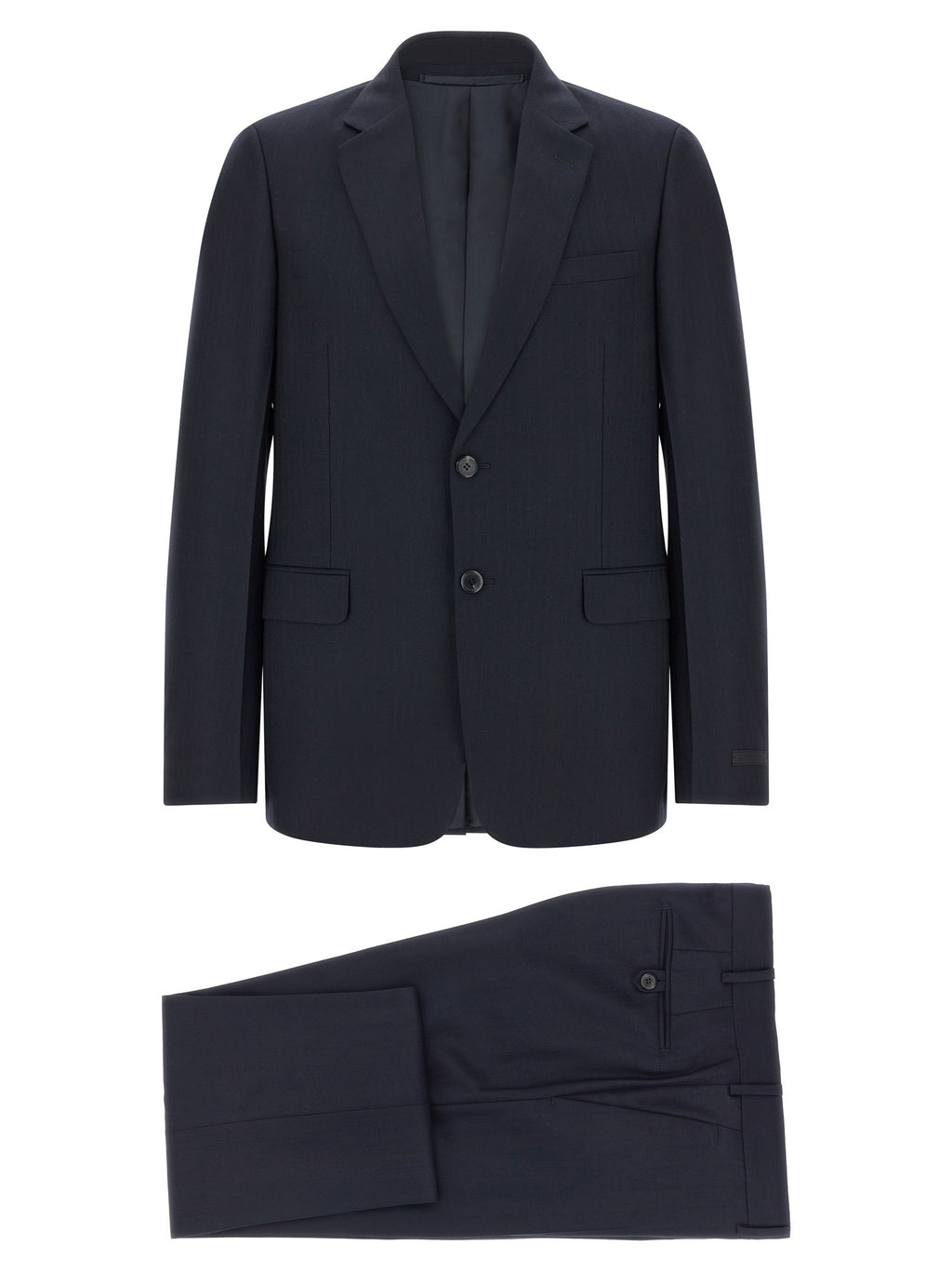 Prada Blue Virgin Wool Two-Piece Suit