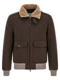 Brunello Cucinelli Brown Cotton Bomber