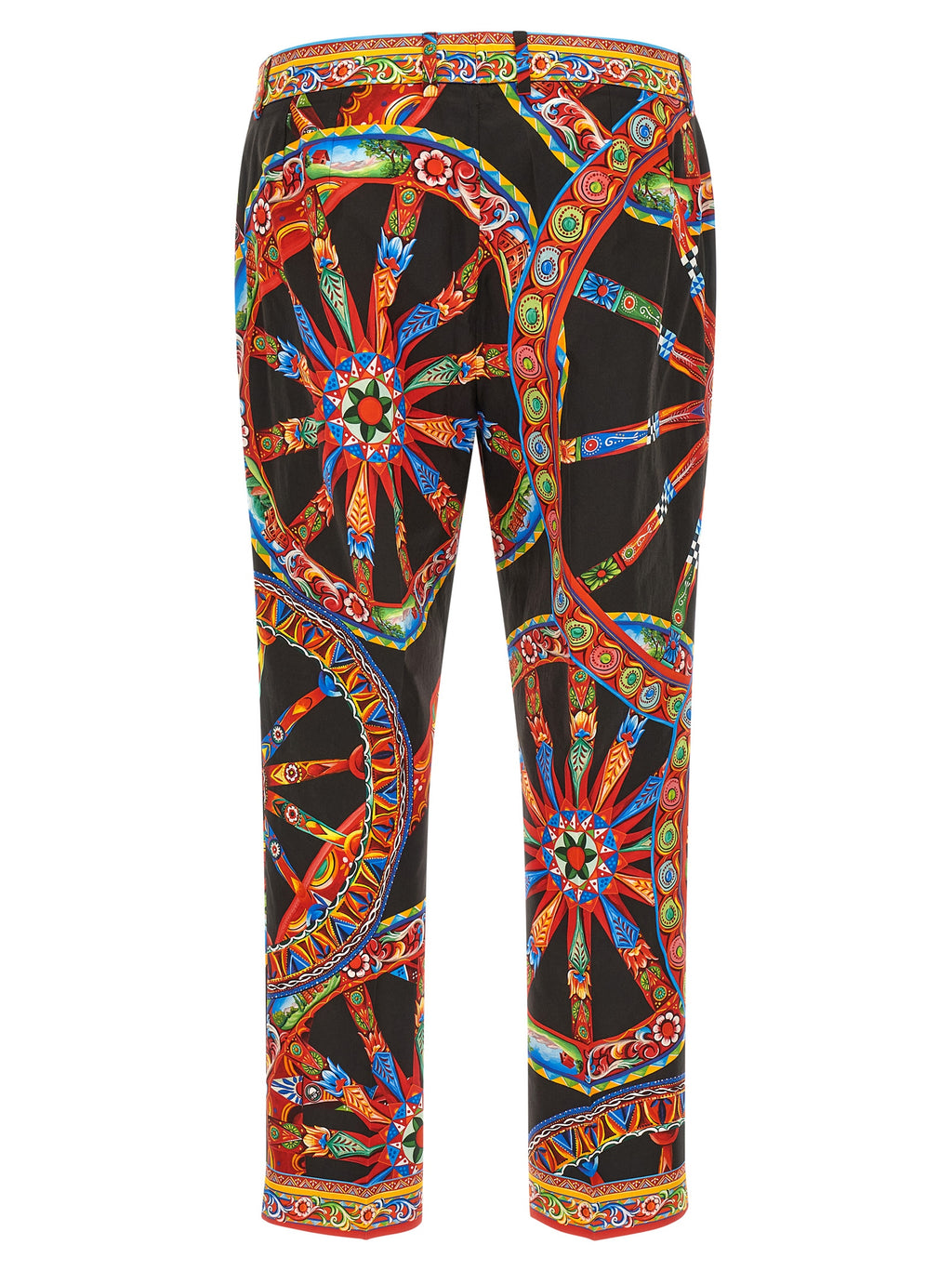 Dolce & Gabbana Multicolor Cotton Casual Pants