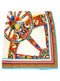 Dolce & Gabbana Multicolor Cotton Long Skirt