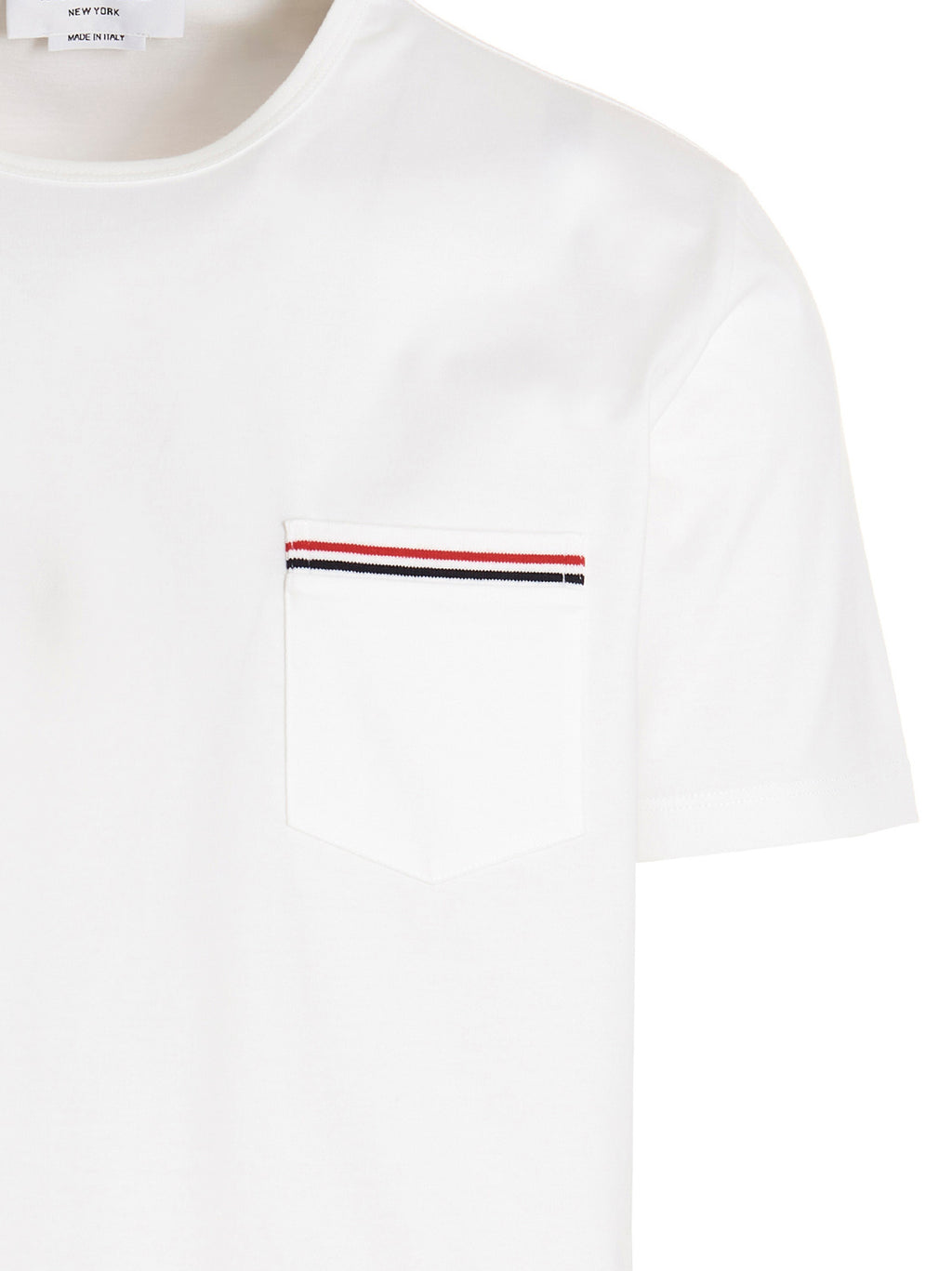 Thom Browne White Cotton T-Shirt
