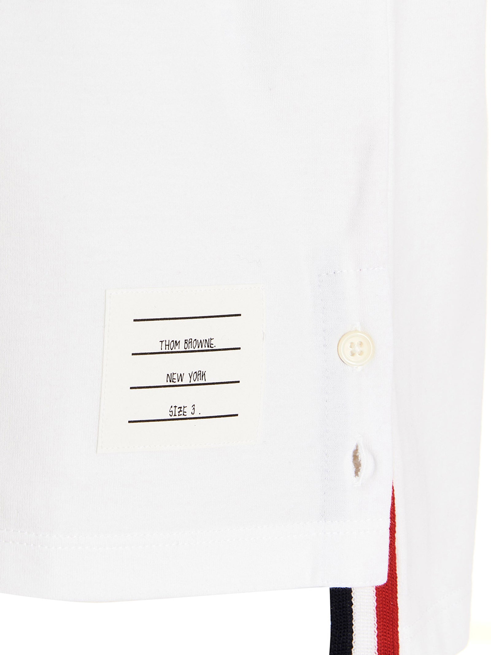 Thom Browne White Cotton T-Shirt