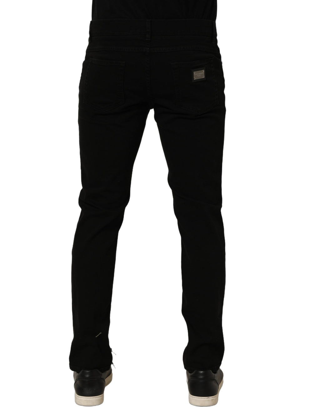 Dolce & Gabbana Black CottonStretch Regular Skinny Denim Jeans