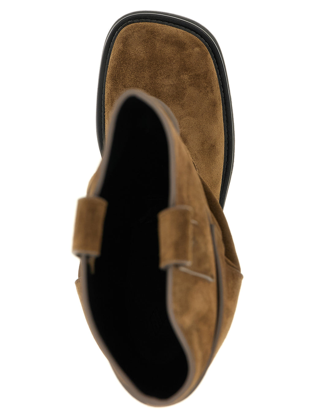 The Attico Brown Calfskin Over The Knee