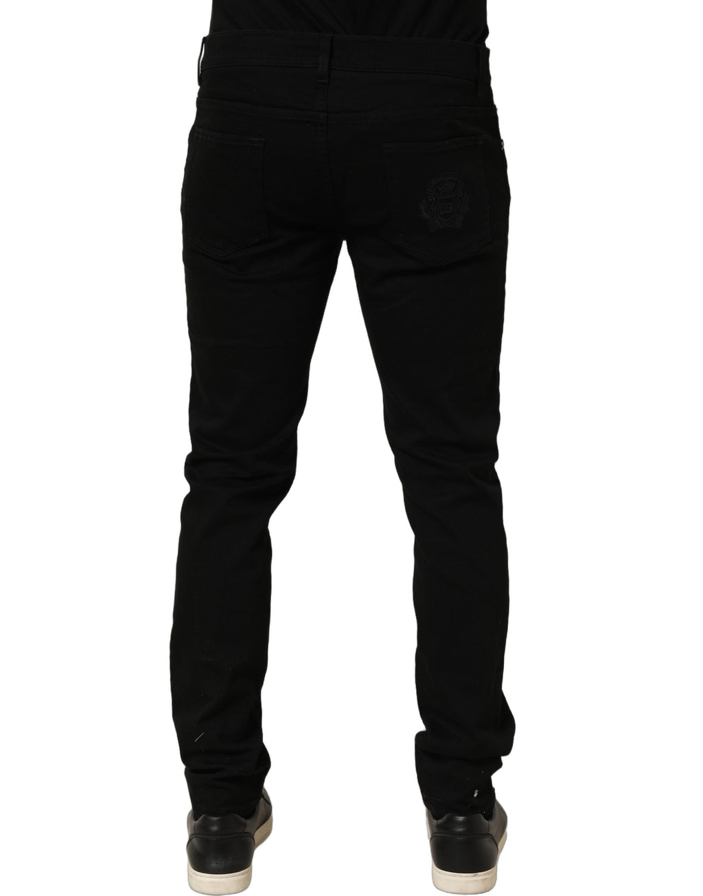 Dolce & Gabbana Black Cotton Stretch Skinny Denim Trouser Jeans