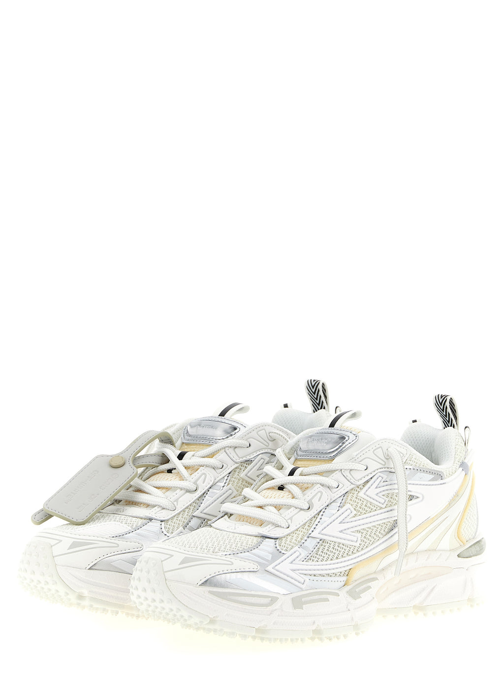 Off-White White Polyethylene Athletic Sneakers