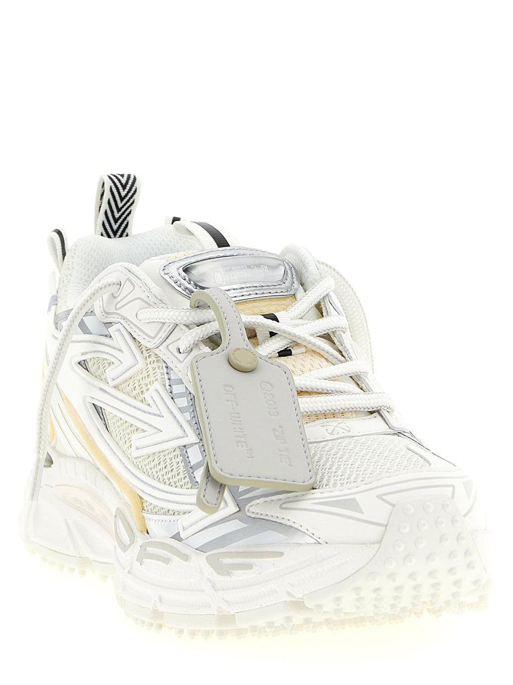 Off-White White Polyethylene Athletic Sneakers