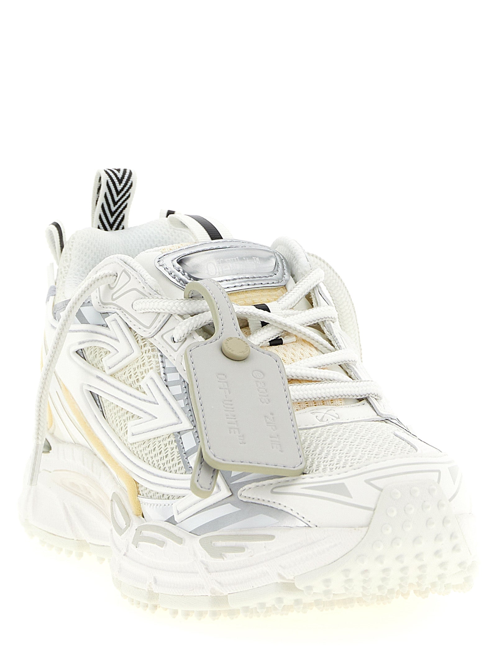 Off-White White Polyethylene Athletic Sneakers