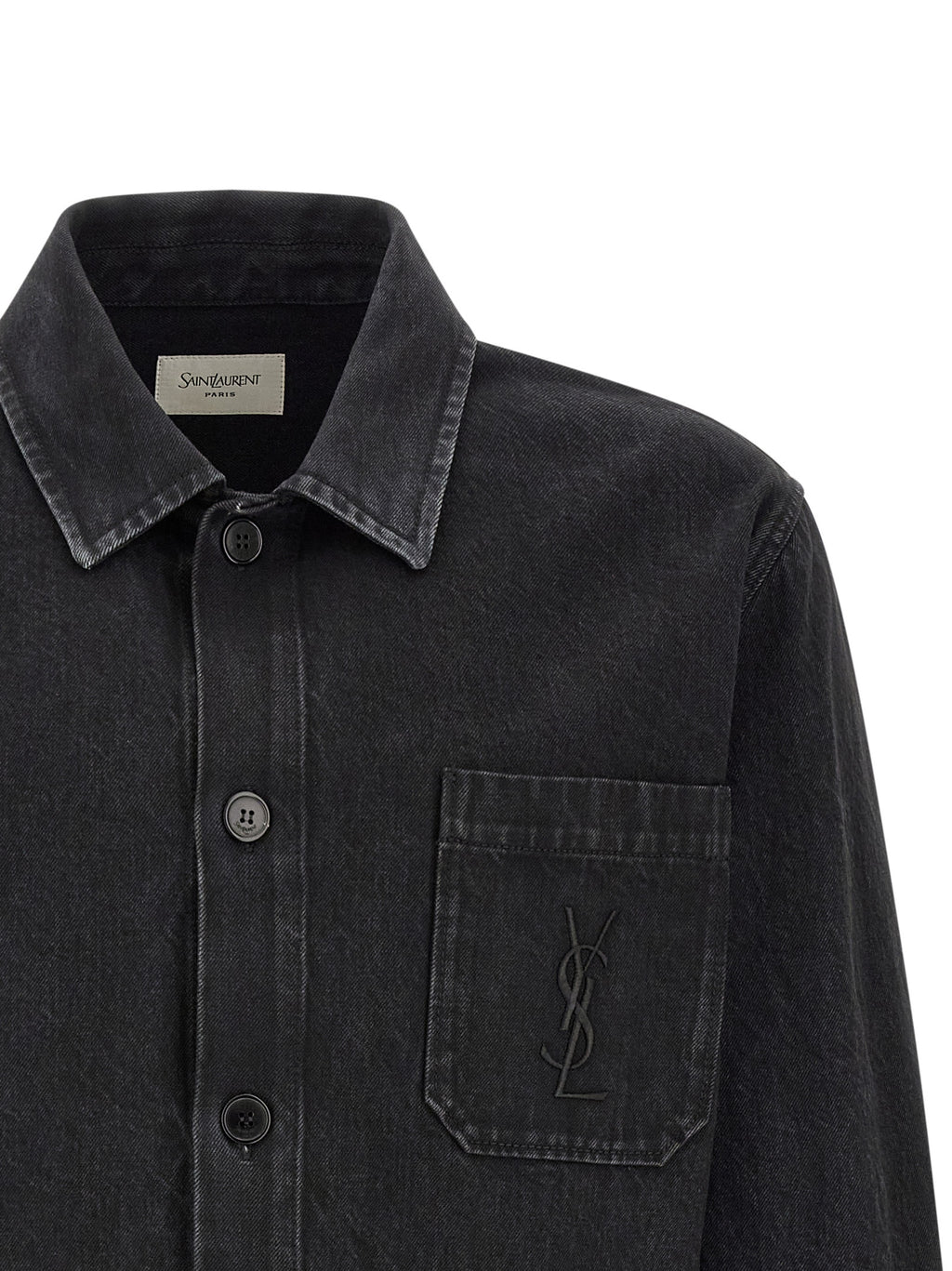 Saint Laurent Black Cotton Blouse