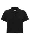 Saint Laurent Black Cotton Polo Shirt