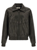 Saint Laurent Black Lamb Leather Leather Jacket