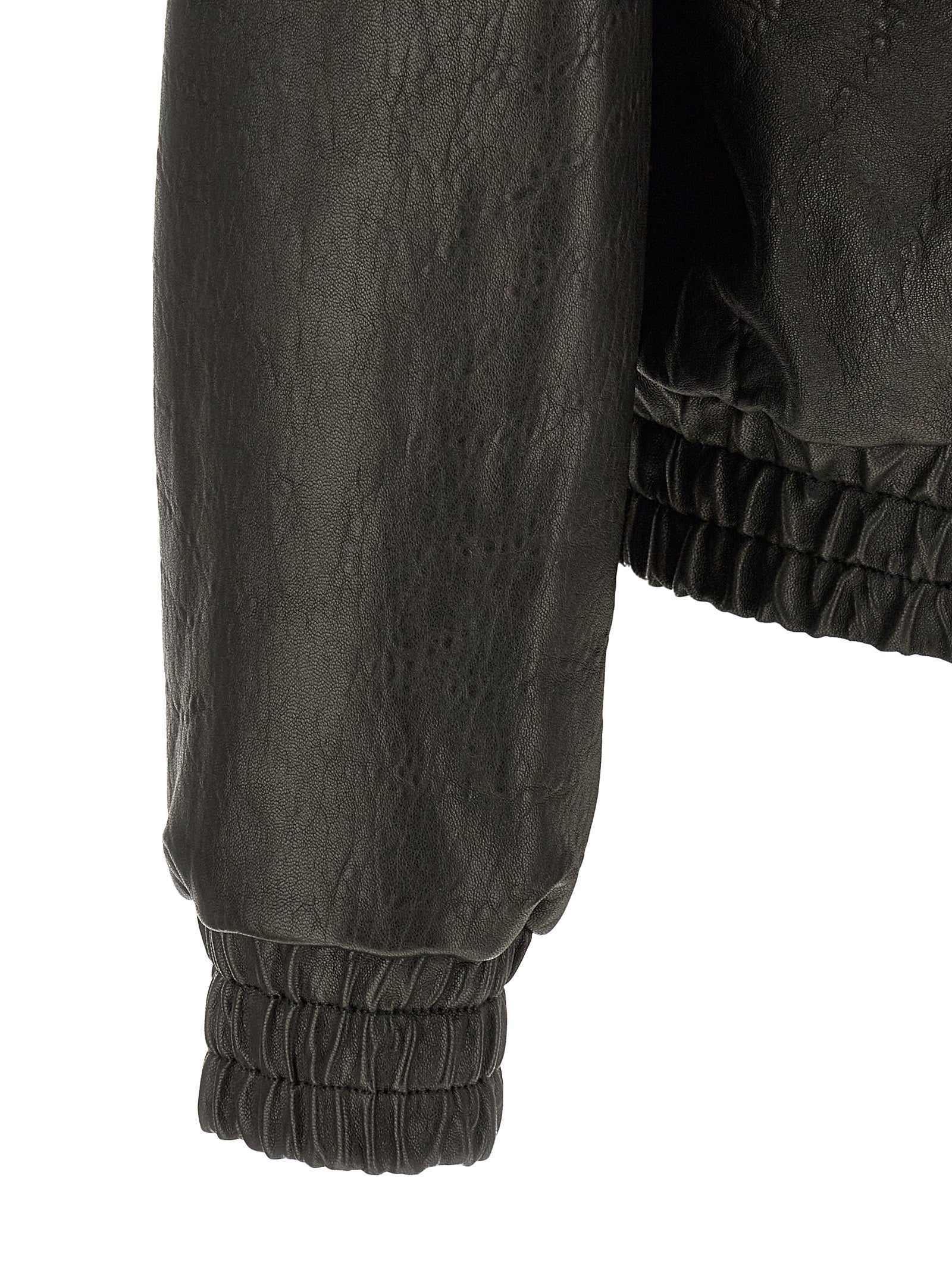 Saint Laurent Black Lamb Leather Leather Jacket