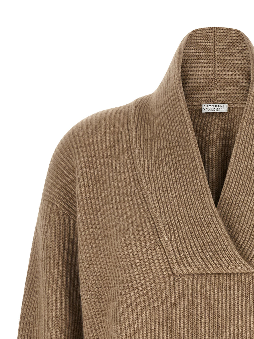 Brunello Cucinelli Beige Cashmere Cardigan
