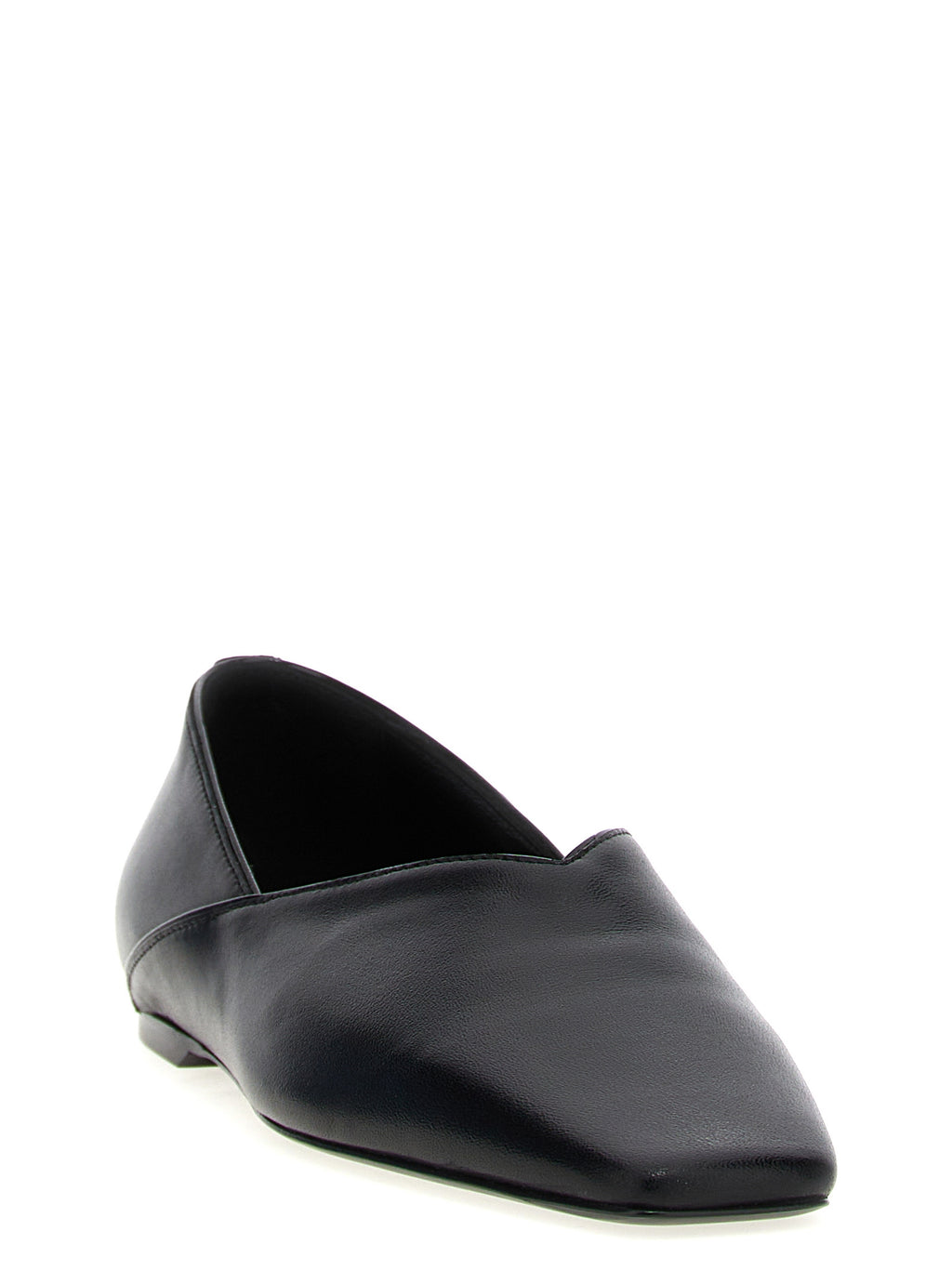 TOTEME Black Calfskin Ballet Flats