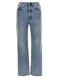 TOTEME Blue Cotton Straight-Leg Jeans