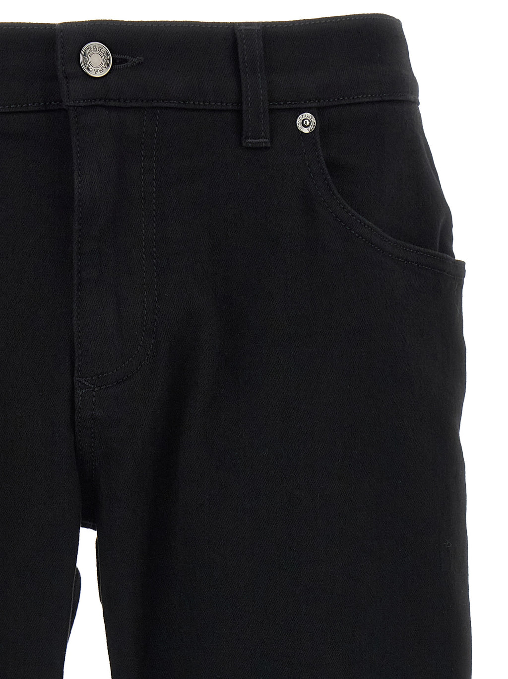 Dolce & Gabbana Black Cotton Slim Fit Jeans