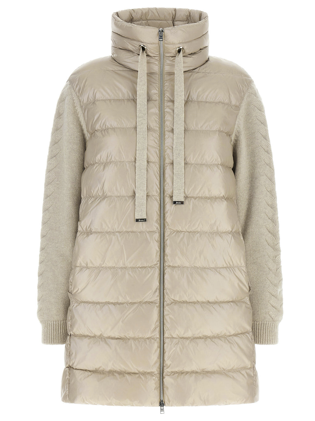 Herno Beige Polyamide Full-Length Jacket
