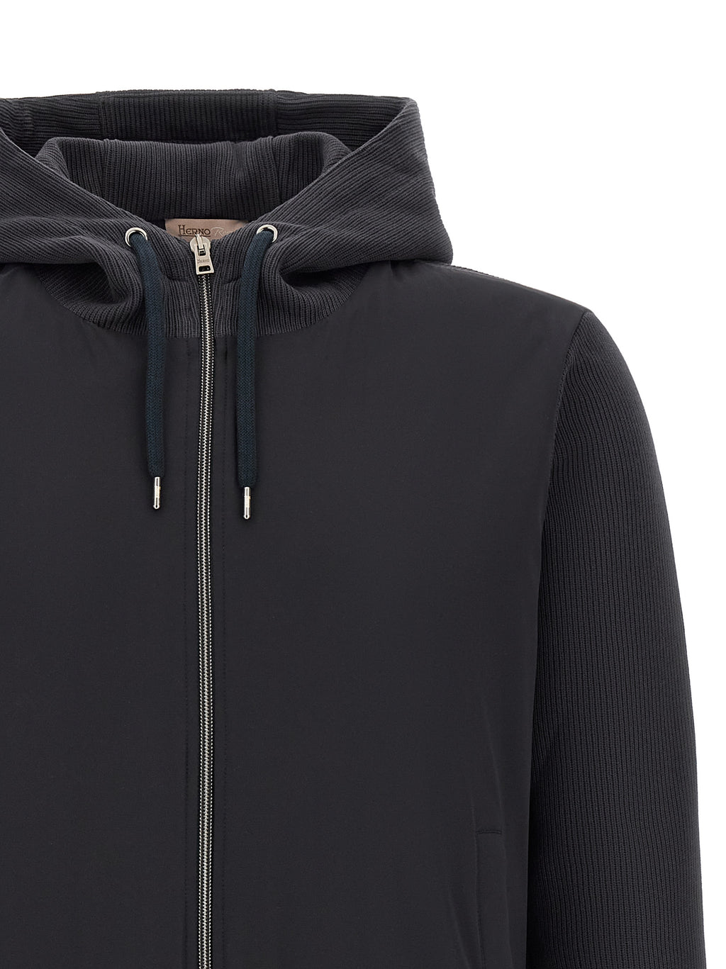 Herno Blue Cotton Shell Jacket