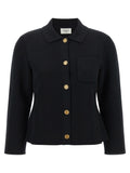 Saint Laurent Black Wool Cardigan