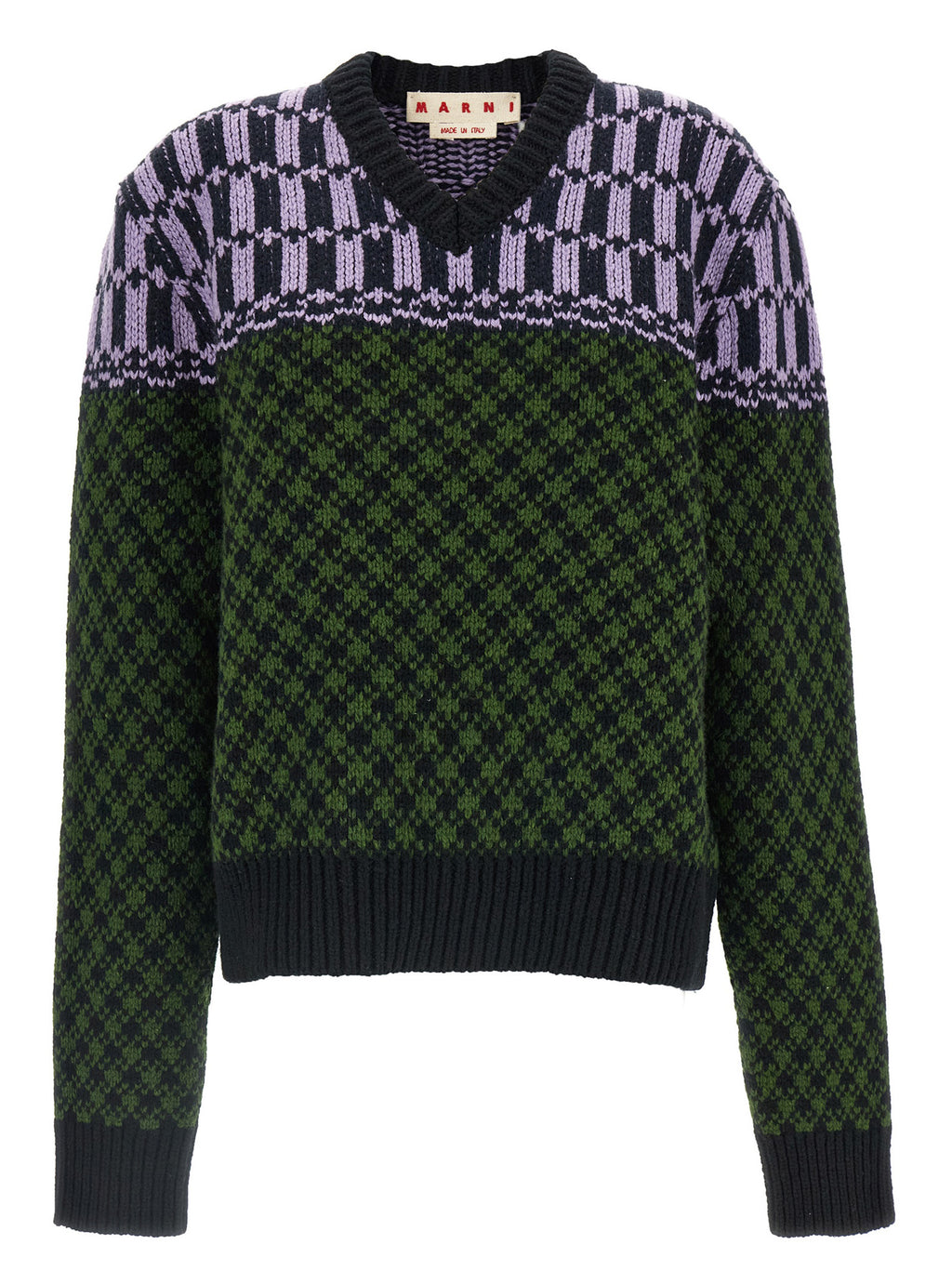 Marni Multicolor Wool Cardigan