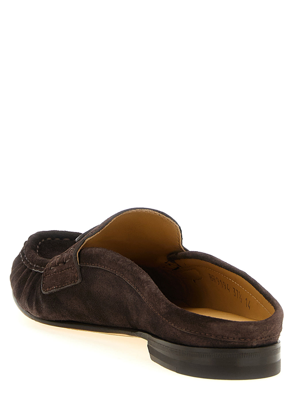 Fendi Brown Calfskin Slip-On Loafers