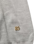 Dolce & Gabbana Gray Silk Crew Neck Short Sleeves T-shirt
