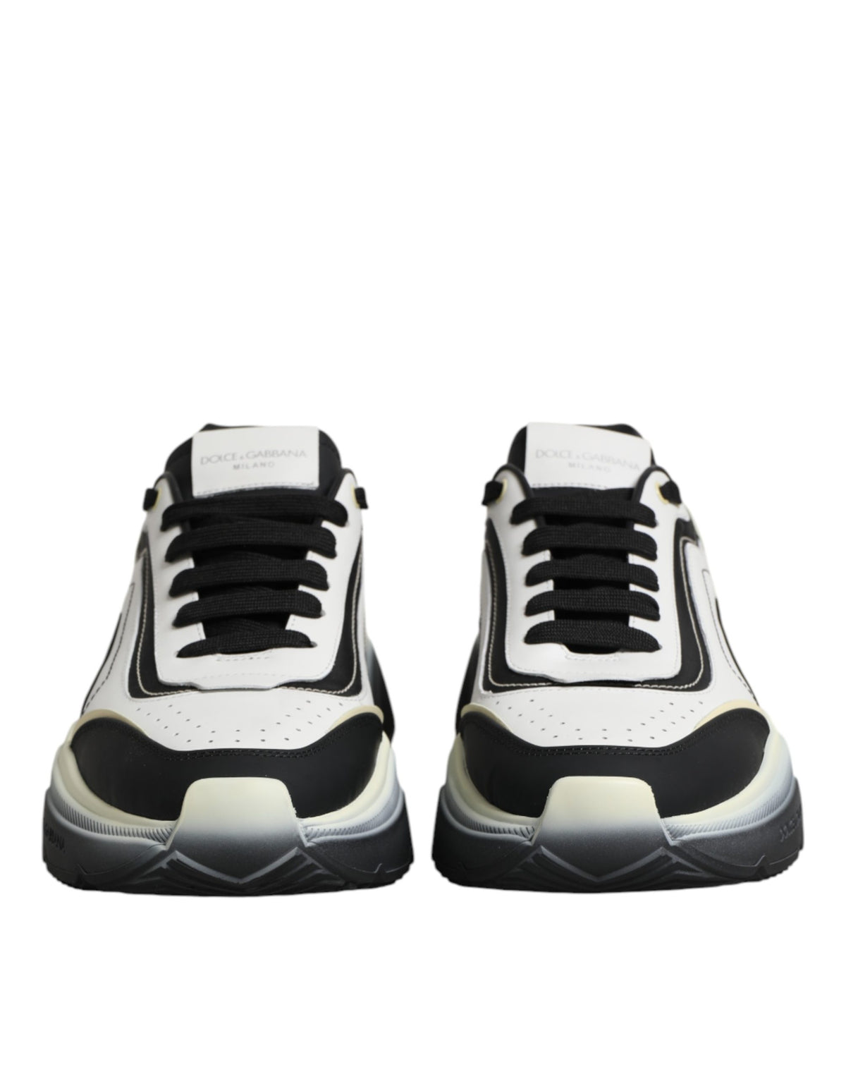 Dolce & Gabbana Weiße Schwarze Daymaster Bicolor Sneaker Schuhe
